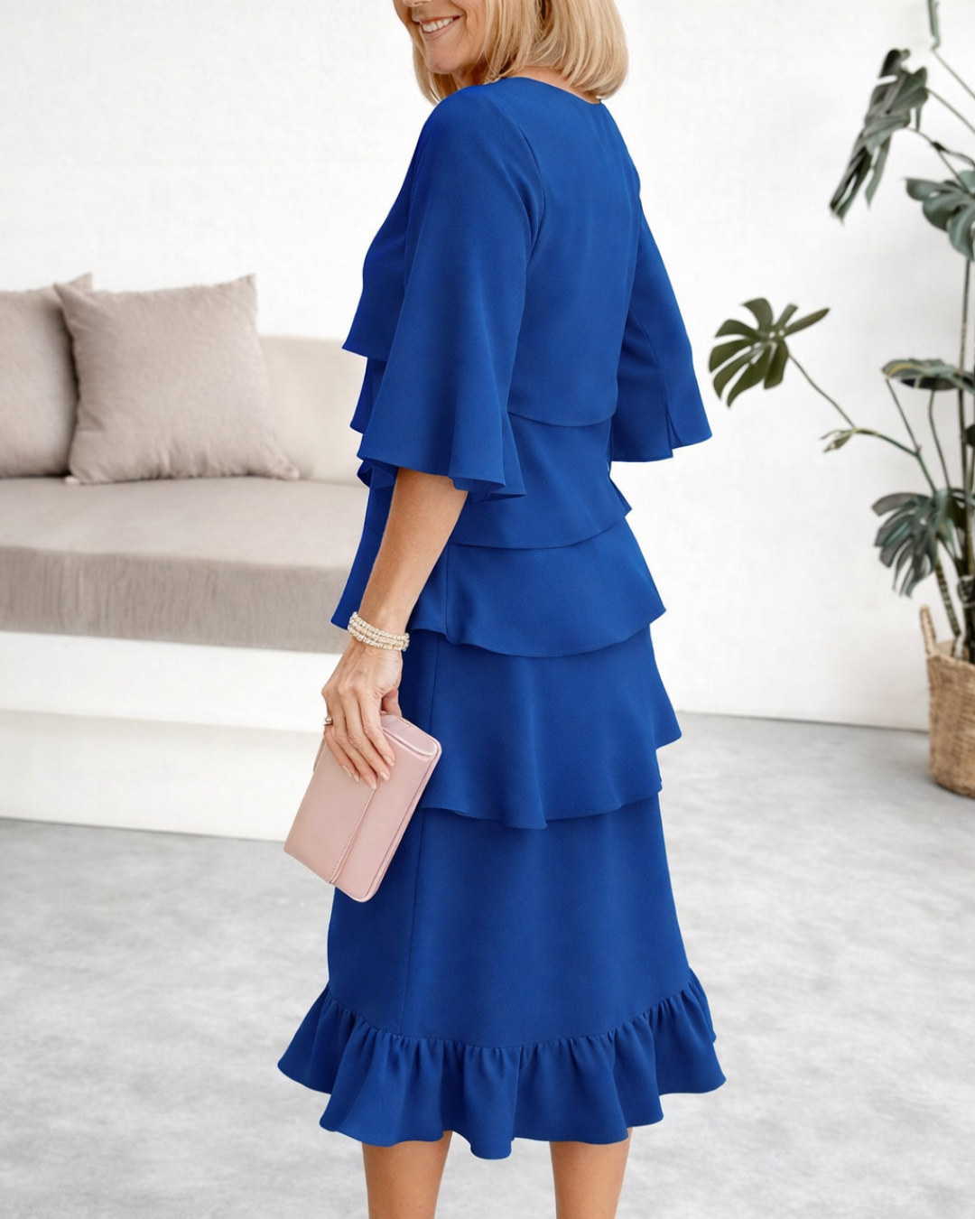 Giselle | Layered Ruffle Midi Dress