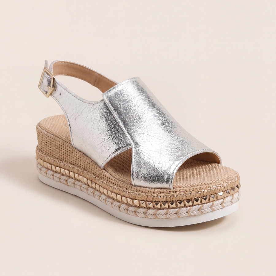 Veronica | Metallic Platform Sandals