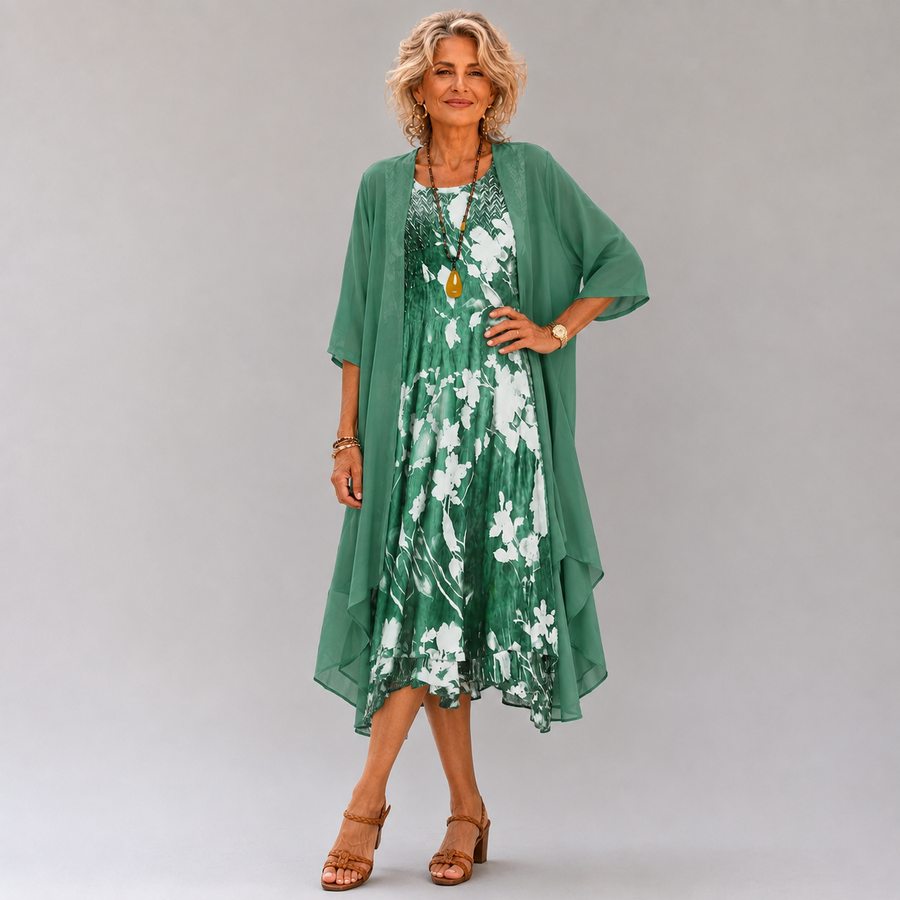 Daisy | Floral Cardigan Dress