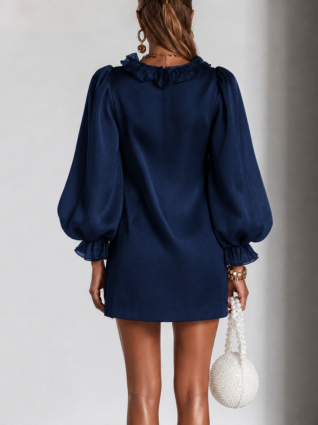 Florence | Ruffled Puff-Sleeve Mini Dress