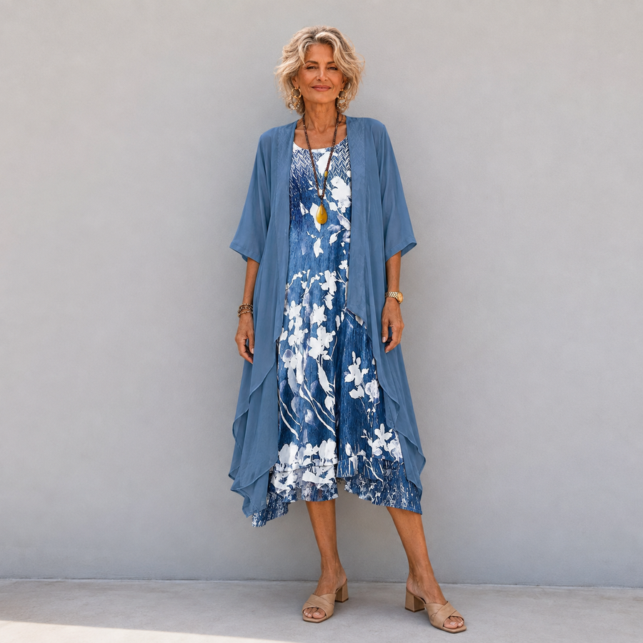 Daisy | Floral Cardigan Dress