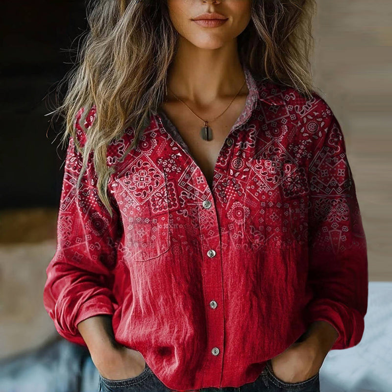 Fenella | Patchwork Pocket Blouse