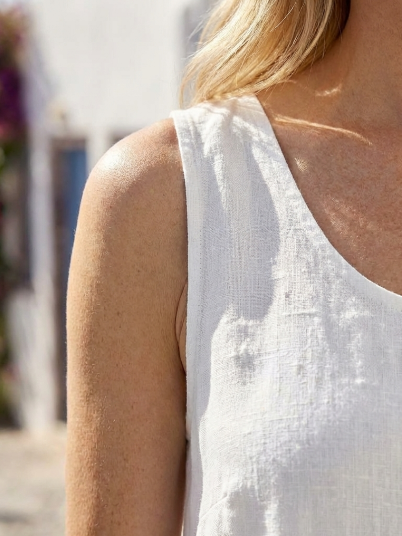 Ianthe | Relaxed Sleeveless Midi Dress