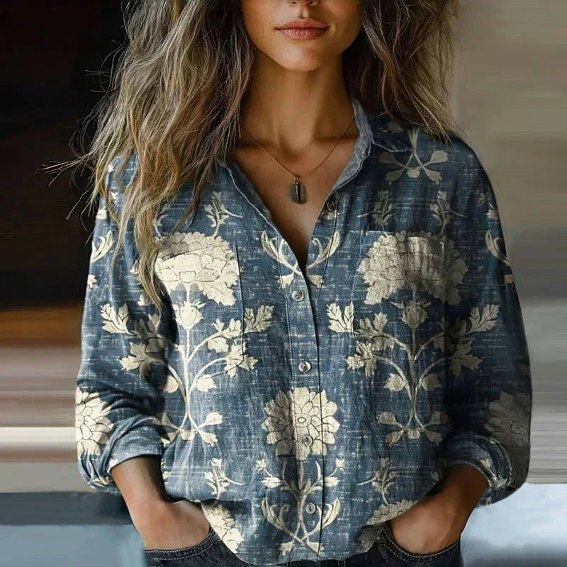 Fenella | Patchwork Pocket Blouse