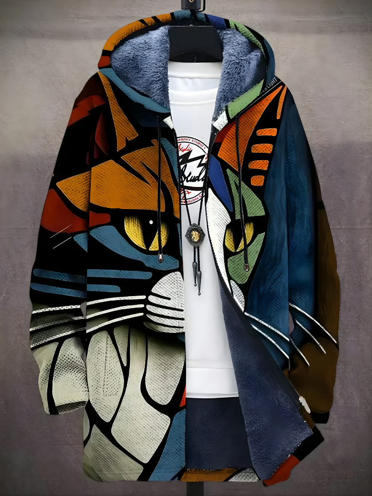 Gavin™ - Luxurious Art-Inspired Zip-Up Hoodie