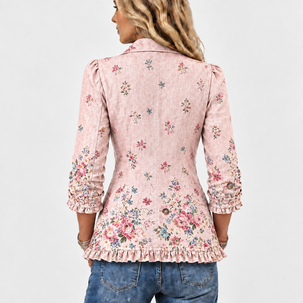 Ottilie | Floral Ruffle Jacket