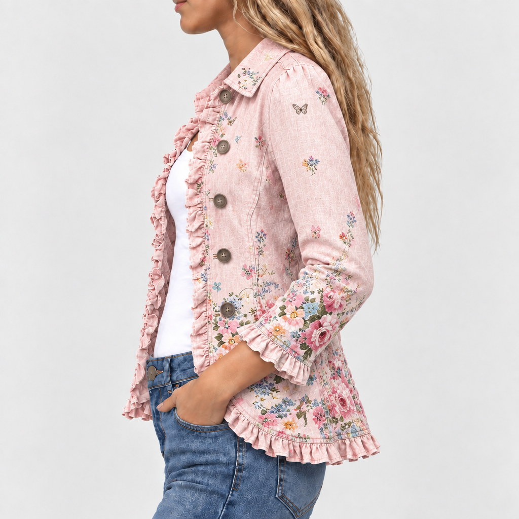 Ottilie | Floral Ruffle Jacket