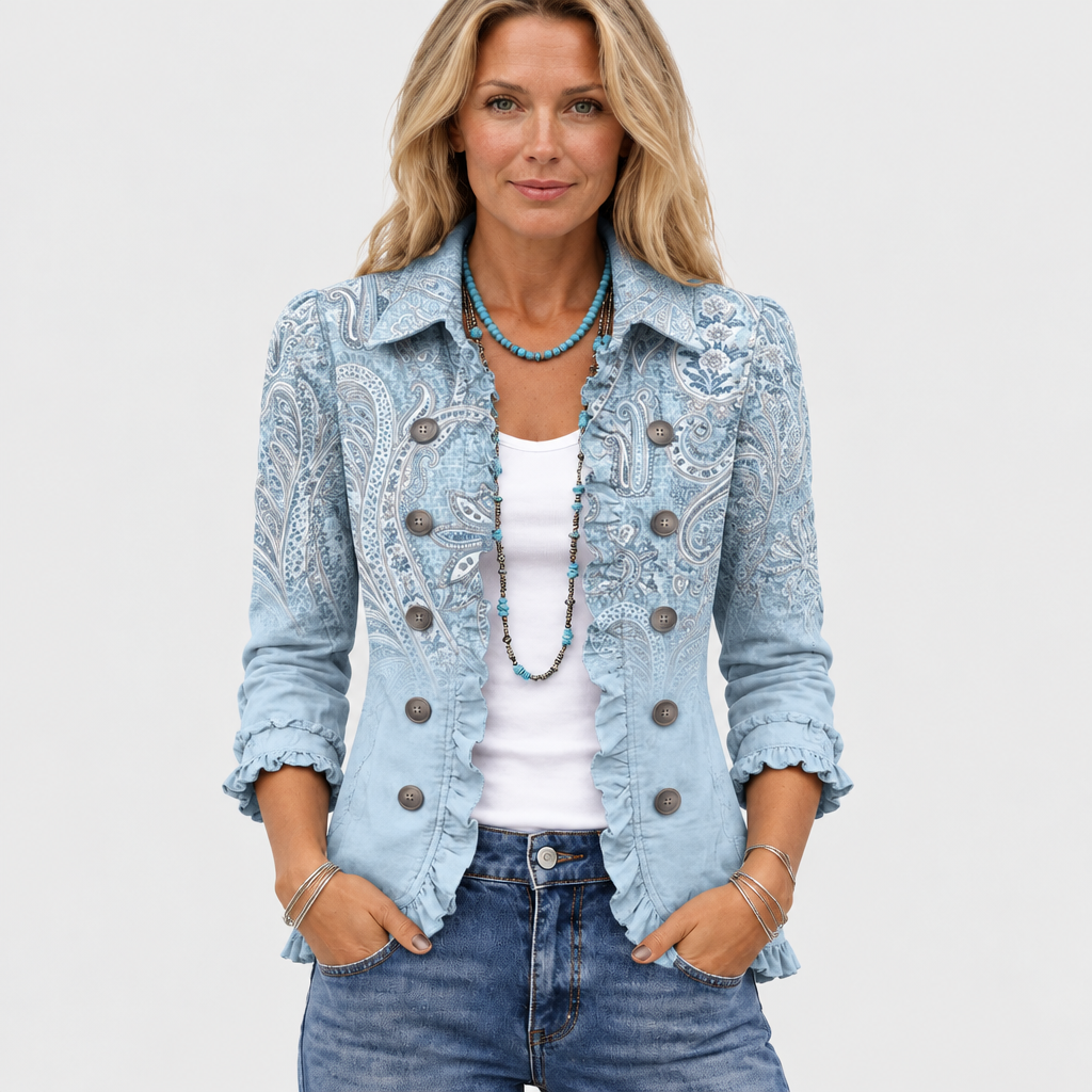 Matilda | Paisley Ruffle Jacket