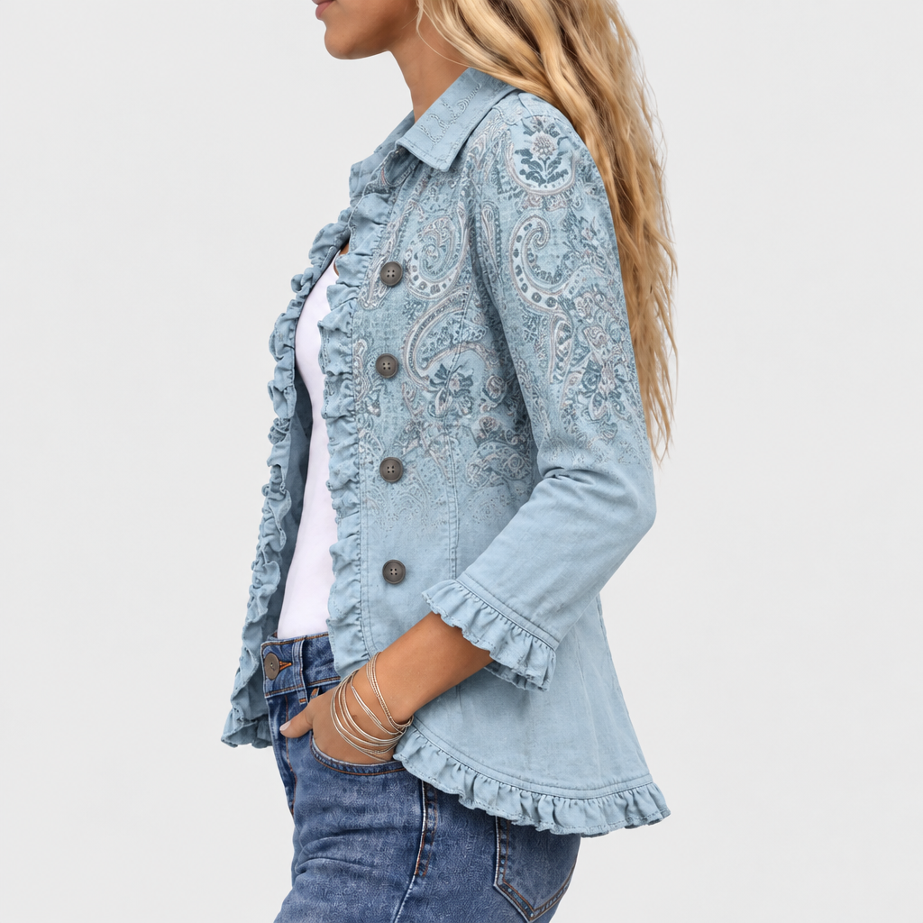 Matilda | Paisley Ruffle Jacket
