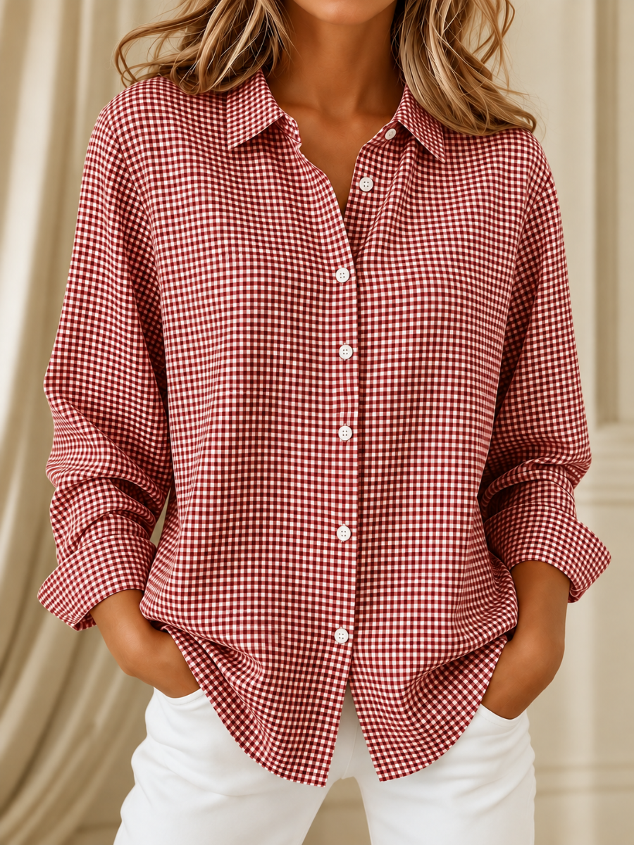 Freda | Checked Button-Up Shirt