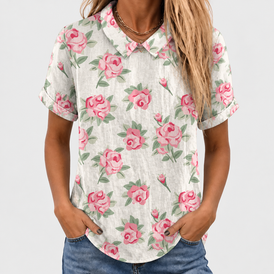 Lola | Rose Collared Top