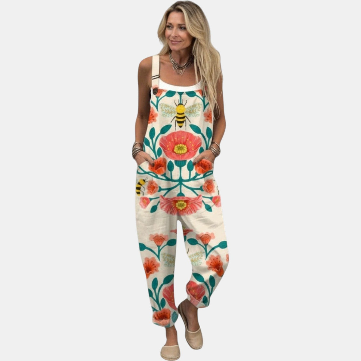 Ella™ - Comfortable Printed Overall