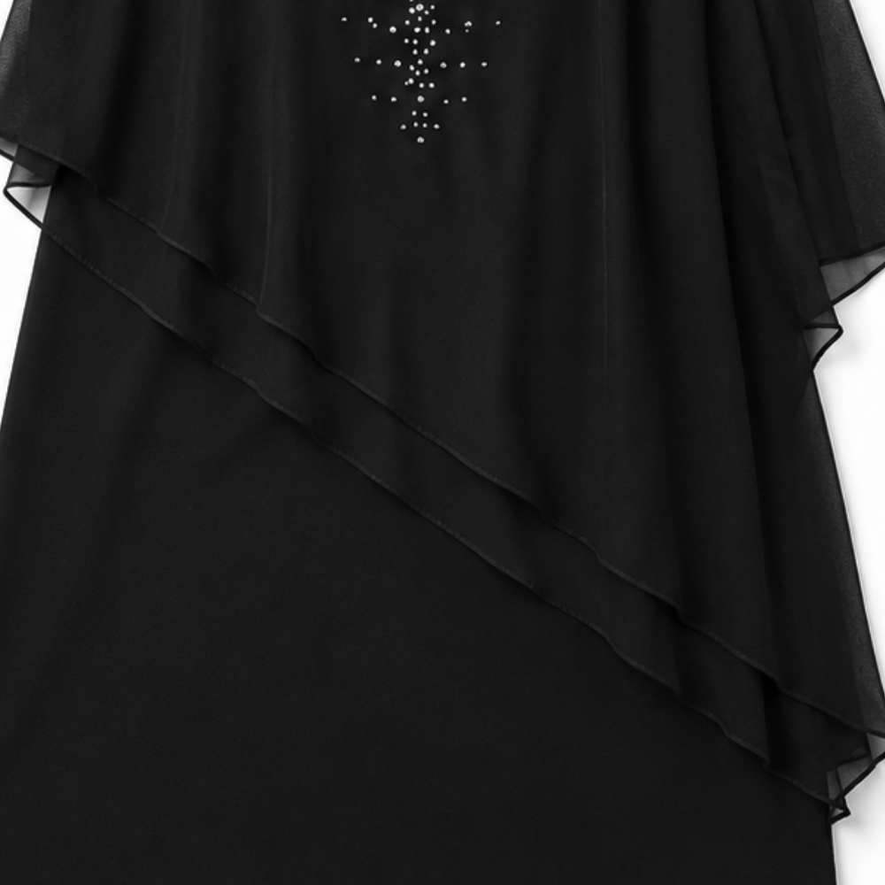 Eliza | Elegant Draped Overlay Dress