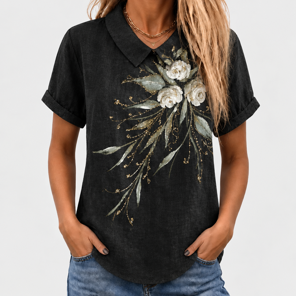 Tilly | Dandelion Collared Top