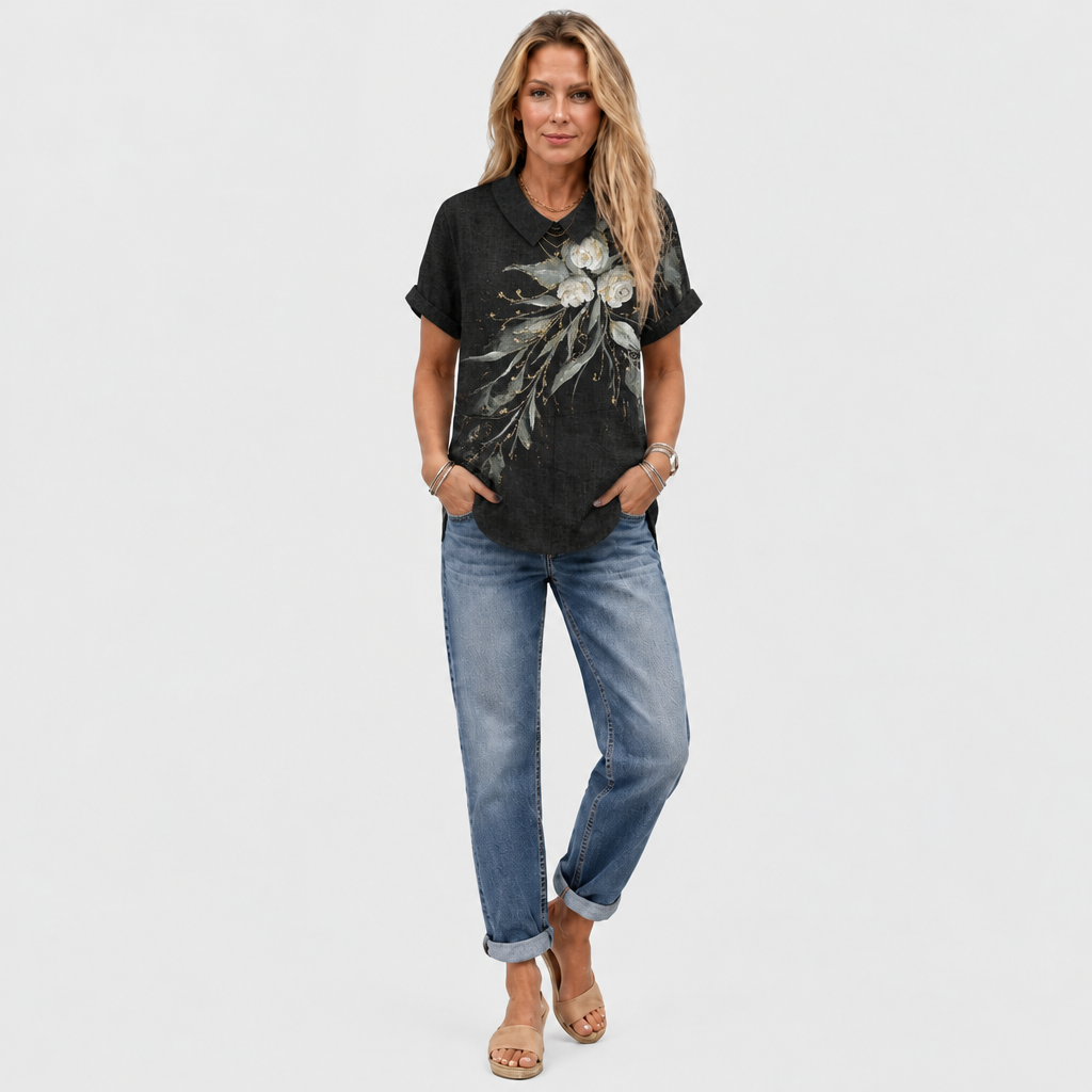 Tilly | Dandelion Collared Top