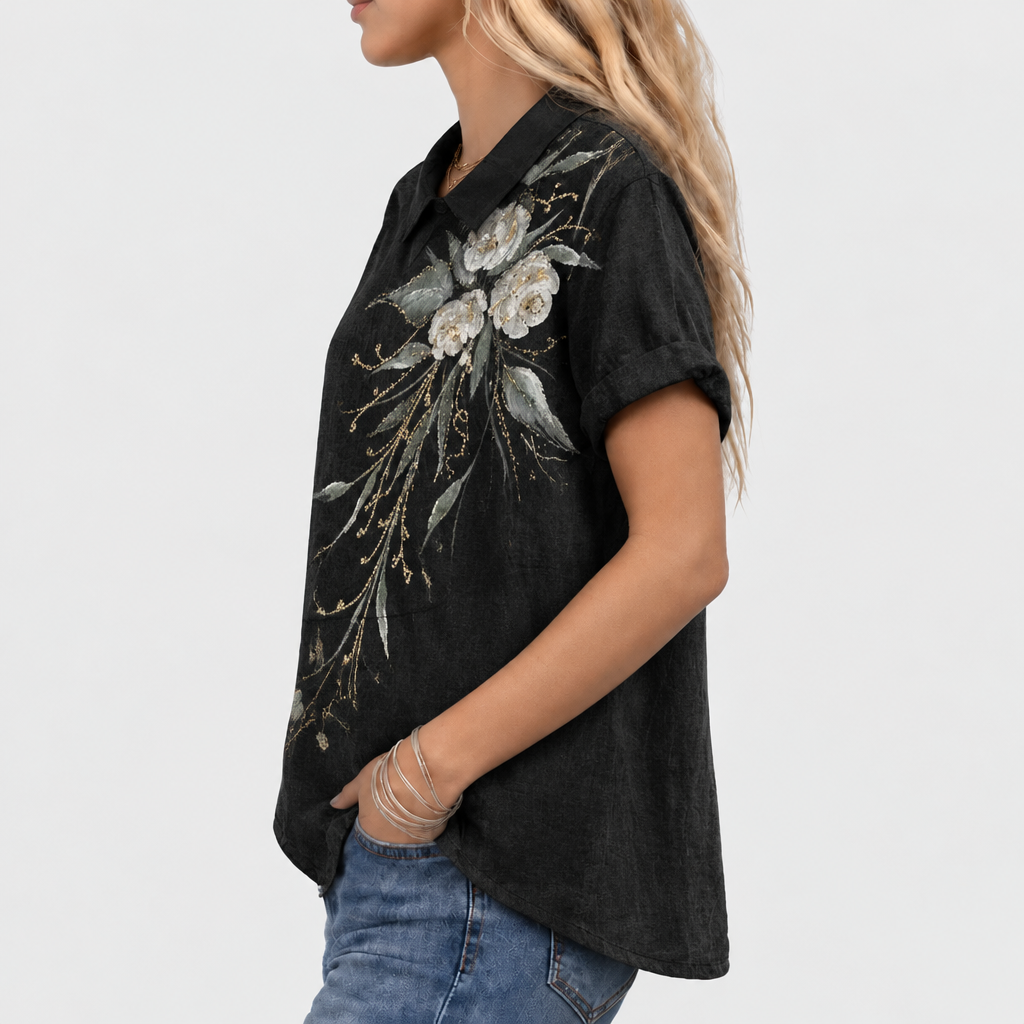 Tilly | Dandelion Collared Top