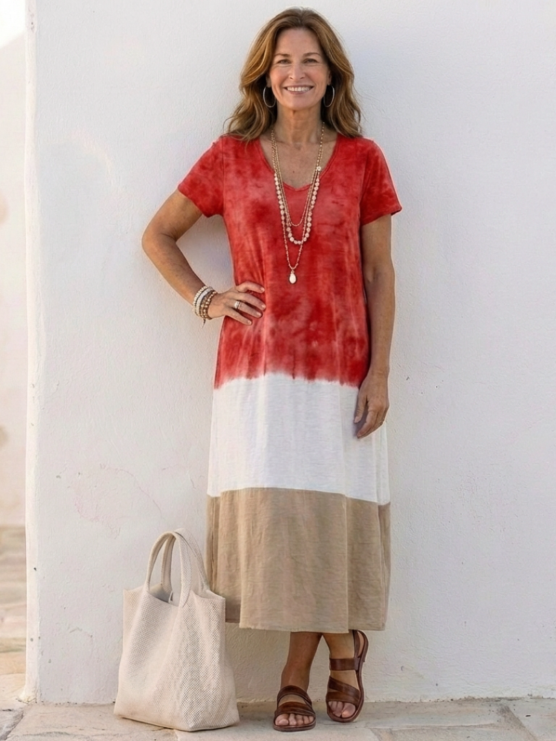 Thalassa | Colour-Block Midi Dress