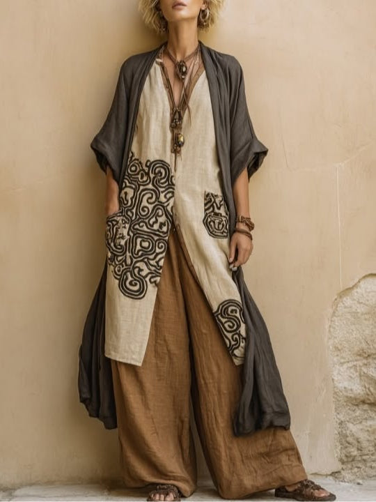 Josephine | Boho Cotton-Linen 3-Piece Set