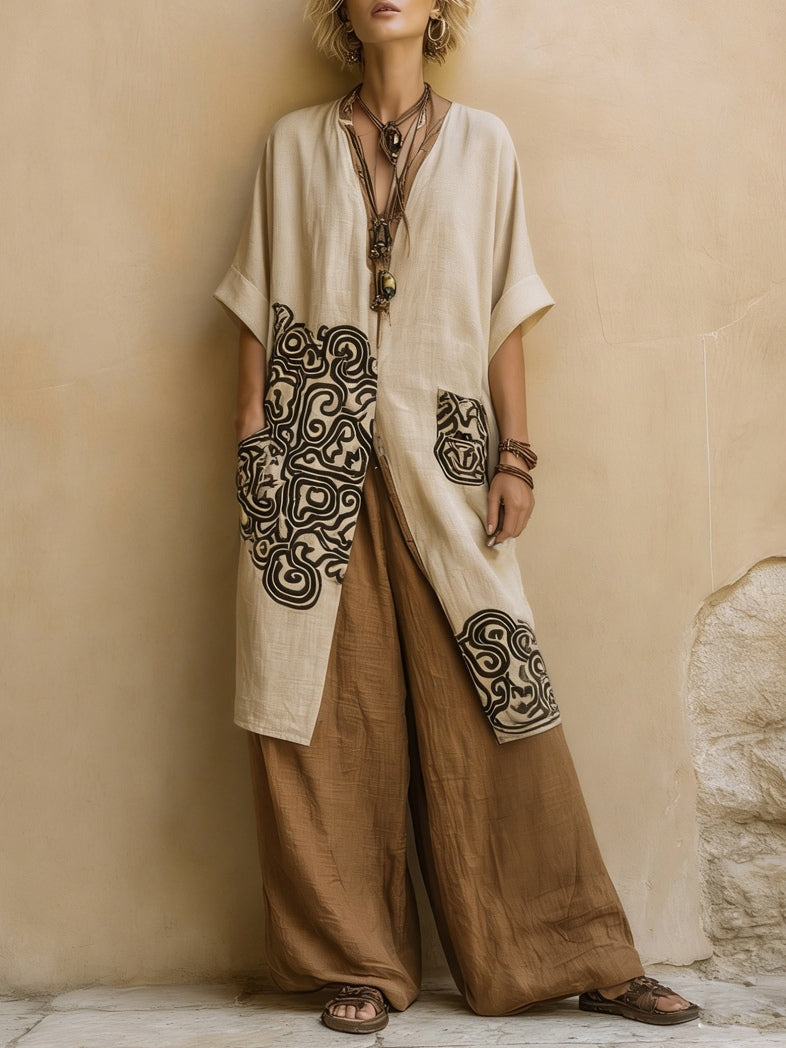 Josephine | Boho Cotton-Linen 3-Piece Set