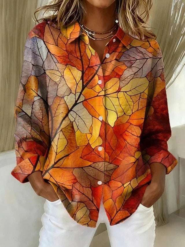 June | Vintage Botanical Print Blouse