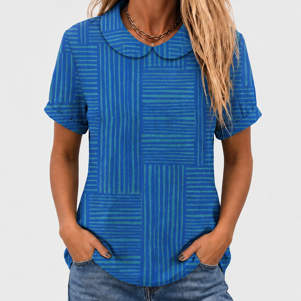 Liv Geometric Collared Top