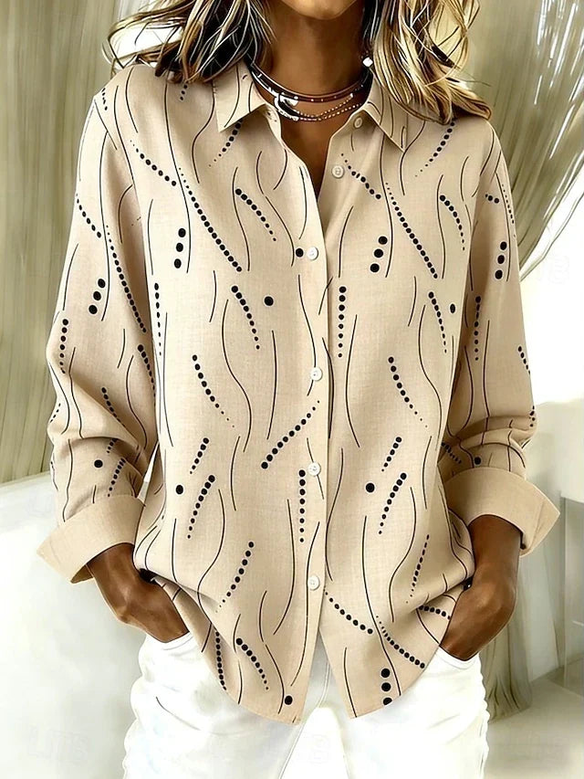 Araminta | Artistic Print Everyday Blouse