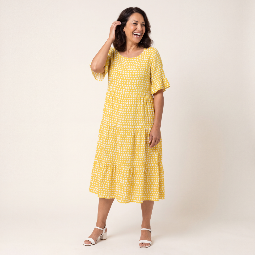 Fay | Short Sleeve Midi Dress