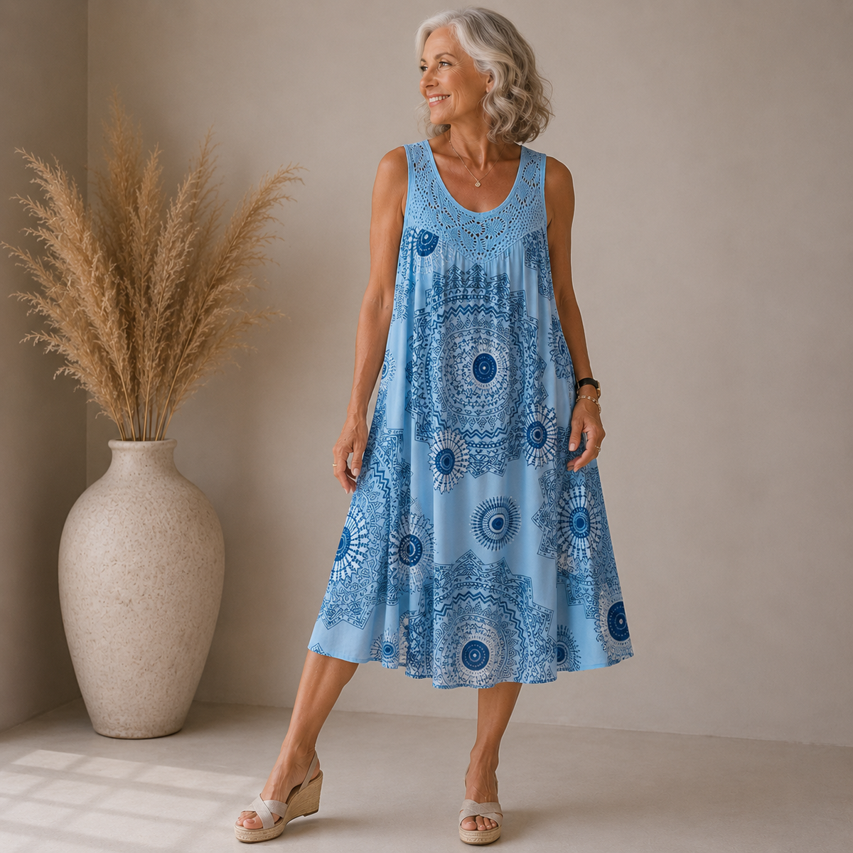 Marisol | Mandala Print Breeze Dress