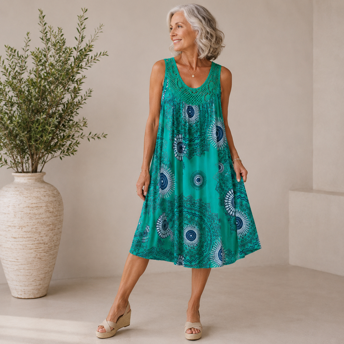 Marisol | Mandala Print Breeze Dress