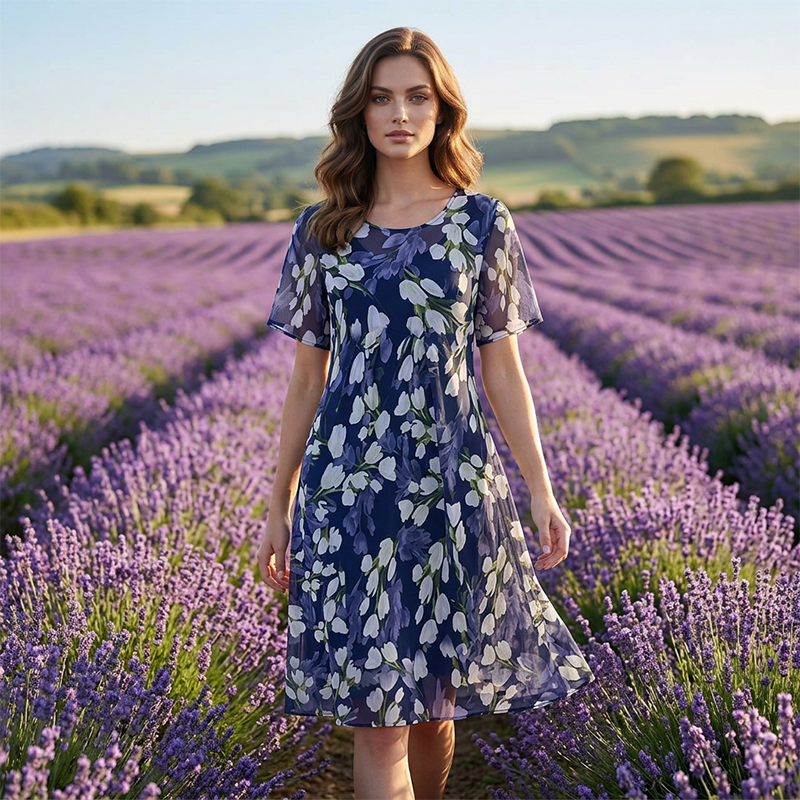 Freya | Floral A-Line Dress