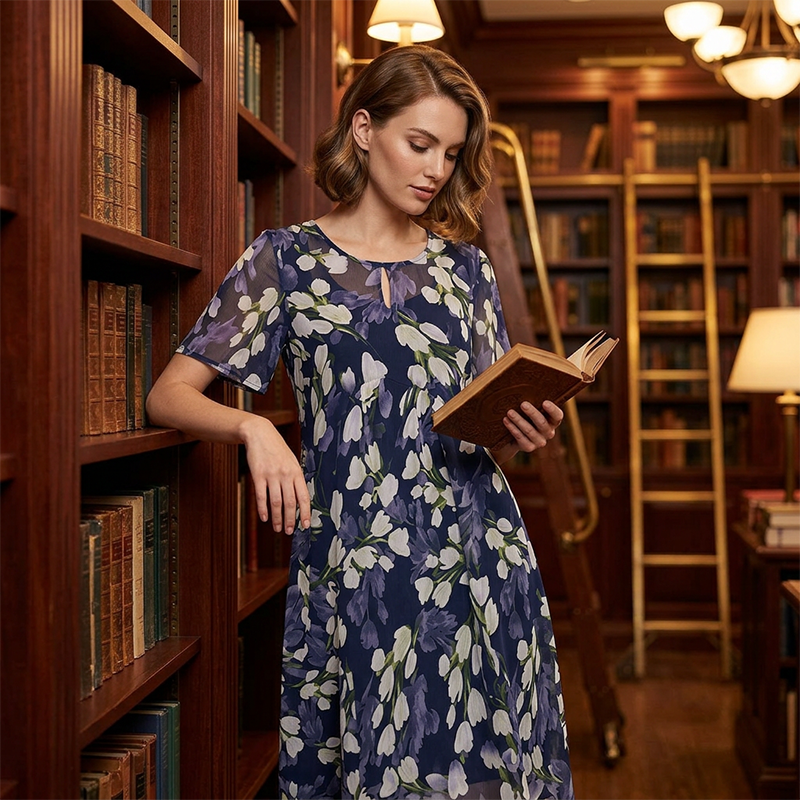 Freya | Floral A-Line Dress