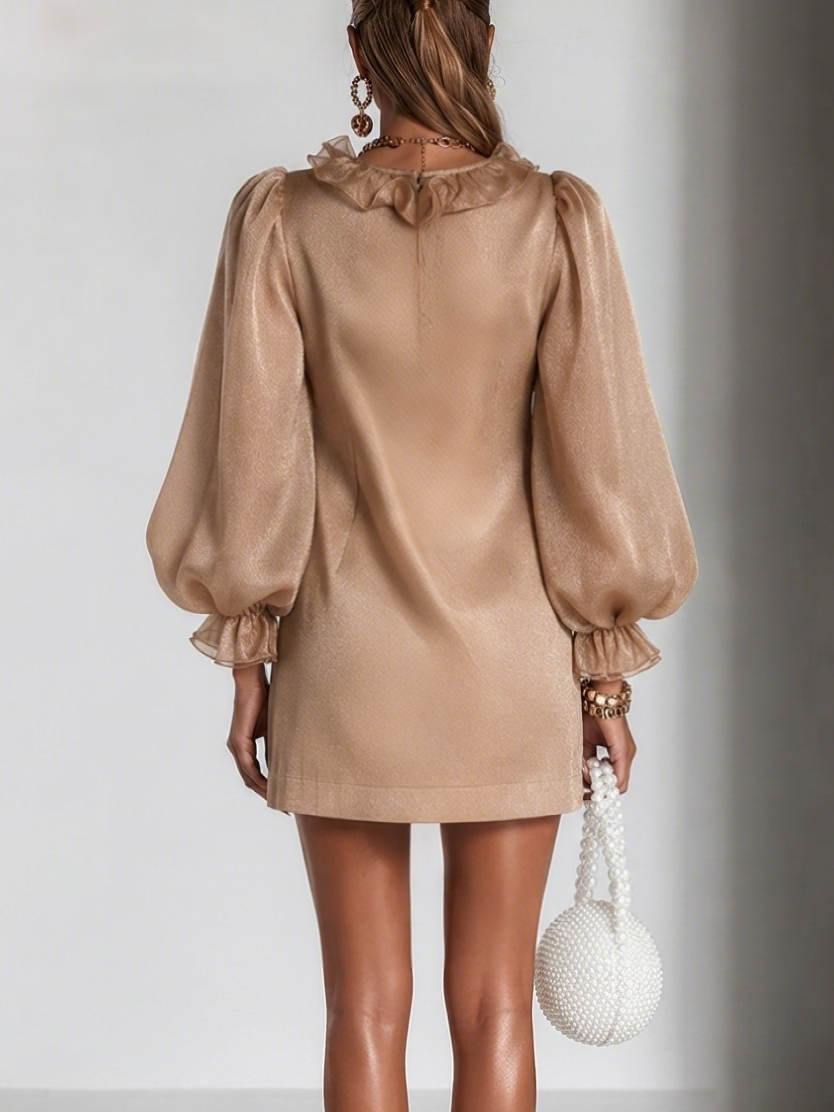 Florence | Ruffled Puff-Sleeve Mini Dress