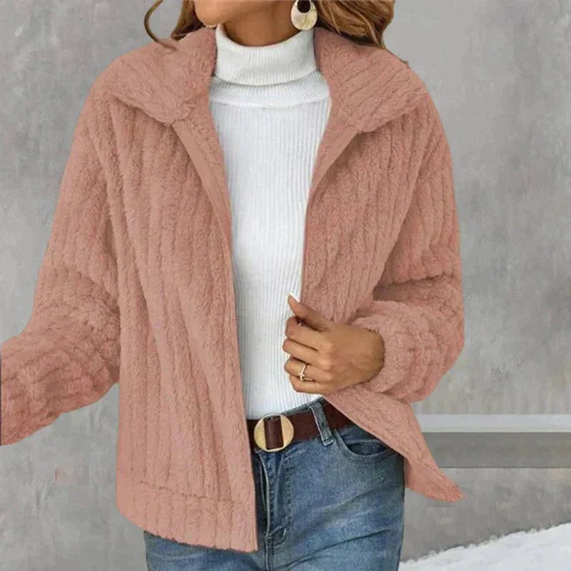 Stacey Casual Plush Cardigan